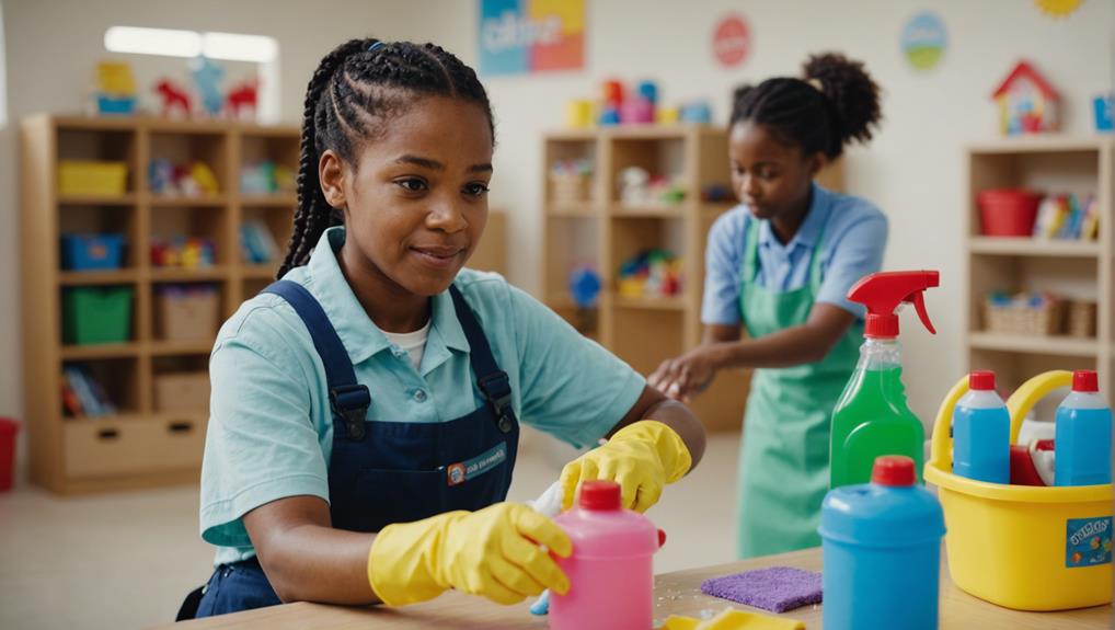 effective cleaning in daycares