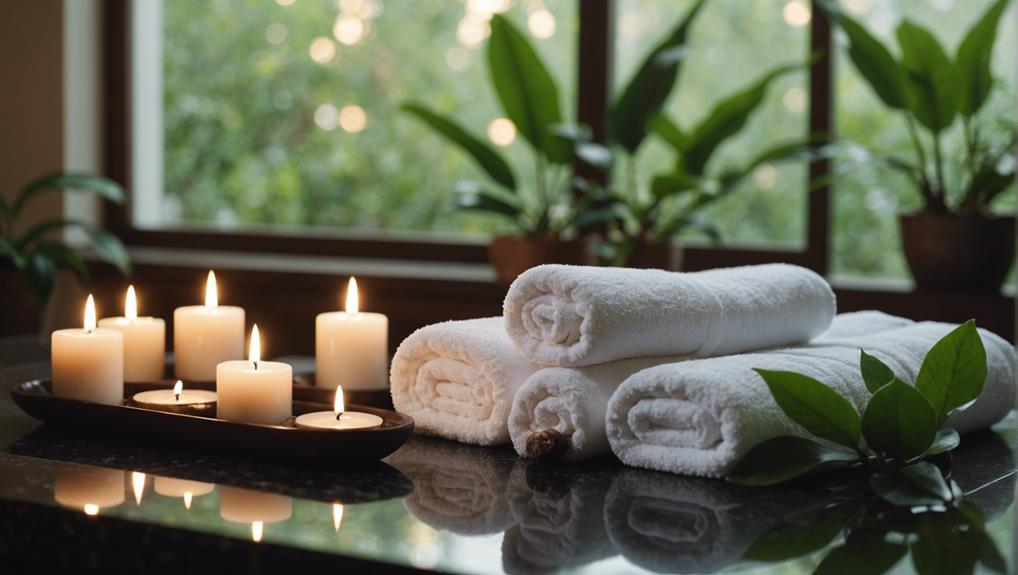 relaxing spa gets clean